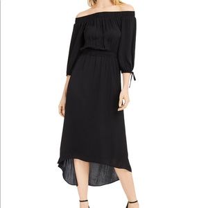INC Off-The-Shoulder High-Low Dress
